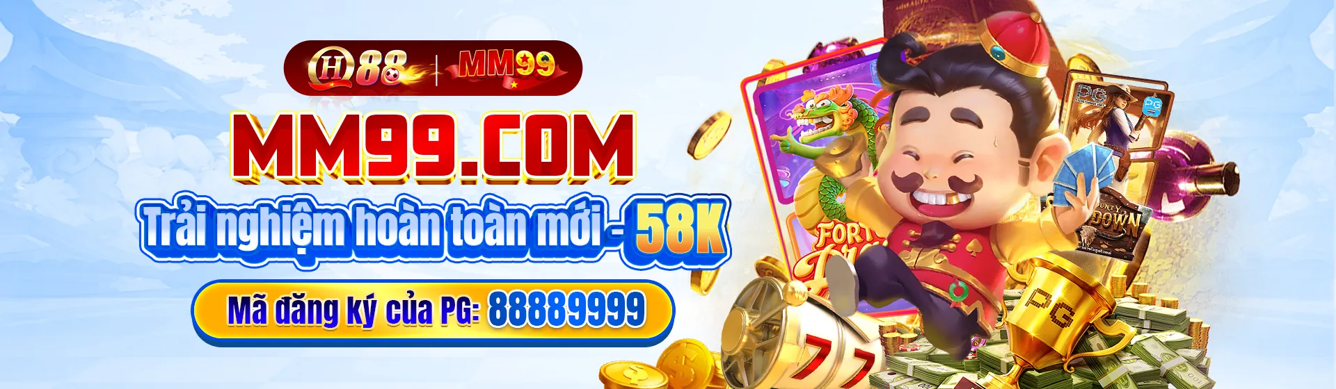 Hình ảnh chính của game nổ hũ J8bet 2026 với biểu tượng may mắn và tiền vàng